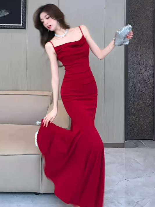 Sexy Sleeveless Mermaid Dress   YM1488