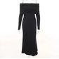 vintage long sleeve maxi dress  YM742