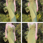 Green Suspender Evening Dress French Style Slim Green Party Dress YM1695