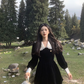 Long Sleeve Velvet Waist Slim Dress For Women Black Princess Mini Dress YM1743