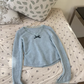 Sweet White Autumn And Winter Knitted Bottoming Sweater YM1808