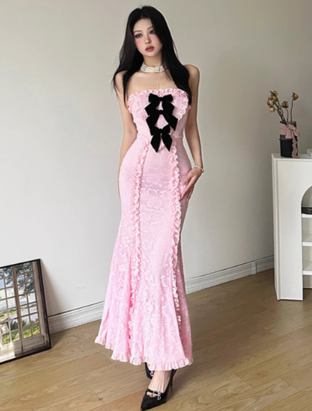women's new autumn and winter lace dress YM919