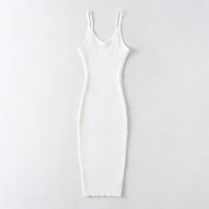 Pure Color Spaghetti Strap Maxi Dress ,YM17