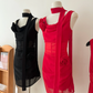 Sexy Suspender Dress Sheath Cocktail Dress YM1790