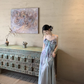 Chiffon Fairy Waist Off Shoulder Straps Prom Dress Birthday Party Dress YM2023