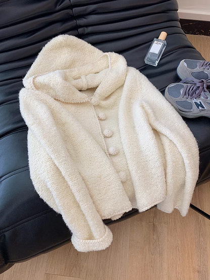 Early Autumn Hoodie, Soft Hooded Sweater Jacket YM1871