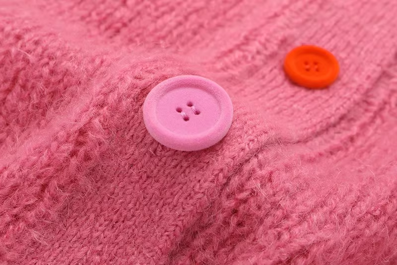 Cardigan Sweater Spring and Autumn New Chic Mohair Knitted Jacket YM1806