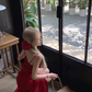women's summer red suspender dress YM1253