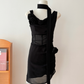Sexy Suspender Dress Sheath Cocktail Dress YM1790