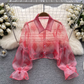 women's diamond long sleeve blouses,YM28