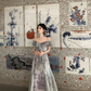Chiffon Fairy Waist Off Shoulder Straps Prom Dress Birthday Party Dress YM2023