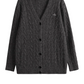 Gray embroidered sweater YM763