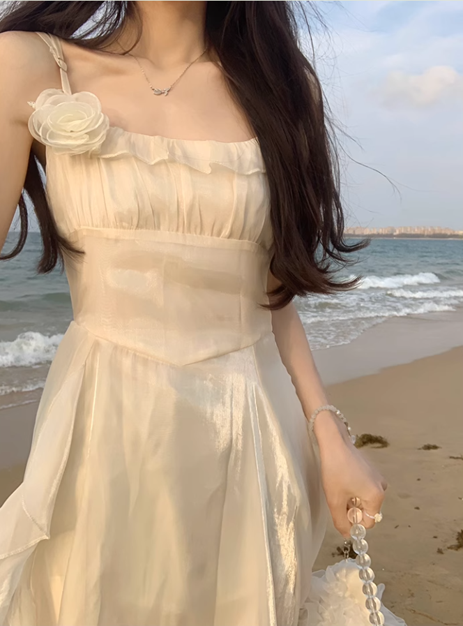 Elegant Women's Suspender Dress Long Party Dress YM1747