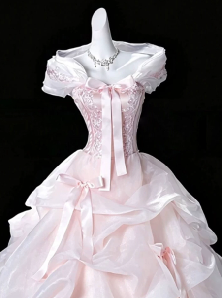 Sweet Blush Pink Tulle Pleated Bateau A-Line Short Prom Dress Birthday Dress YM2601