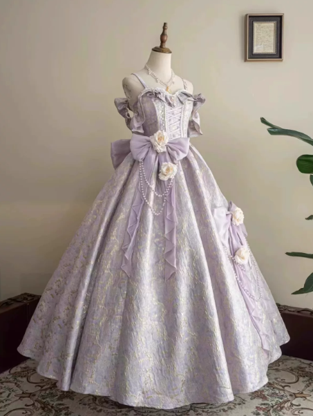 Dreamy Lavender Applique Spaghetti Straps A-Line Short Prom Dress Birthday Dress YM2603