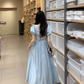women's puff sleeve short sleeve dress YM1076