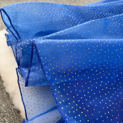 Royal Blue A-line Summer Dress  YM1131