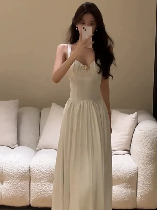 Sexy White Dress Elegant Long Party Dress YM1733