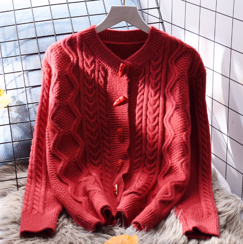 Cute Yellow Short Sweater Jacket Women's Soft Knitted Cardigan YM2358