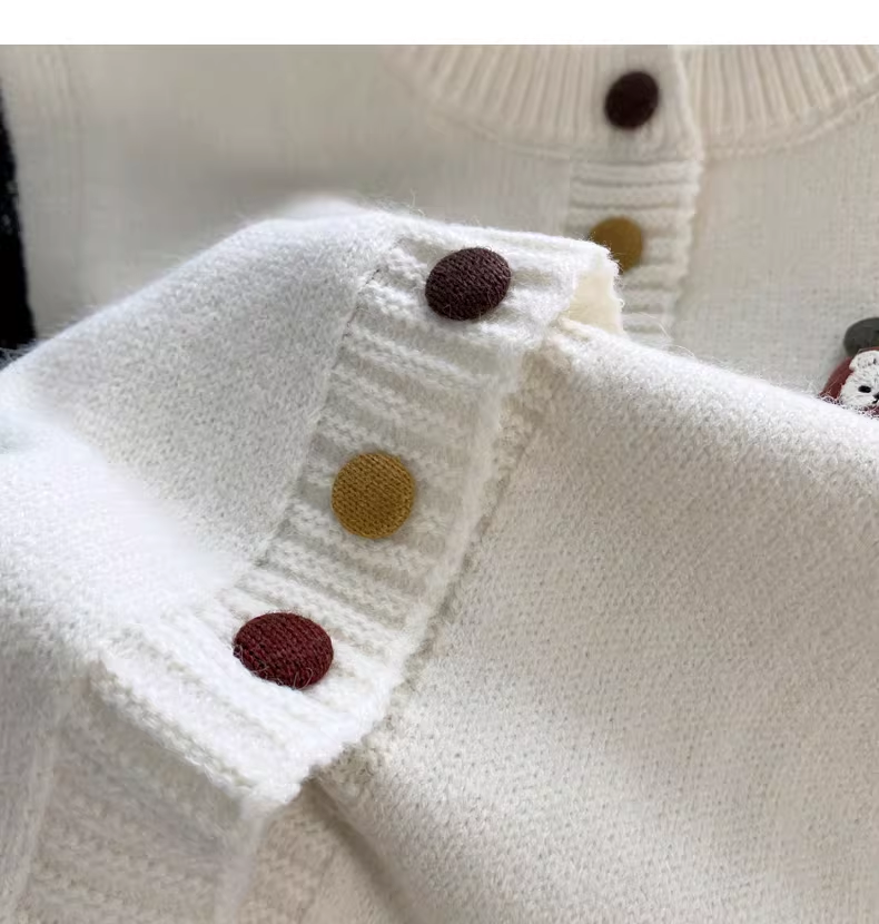 Cute White Sleeveless Sweater Knitted Vest YM2449