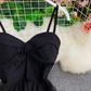 Sexy high low straps summer dress, YM91