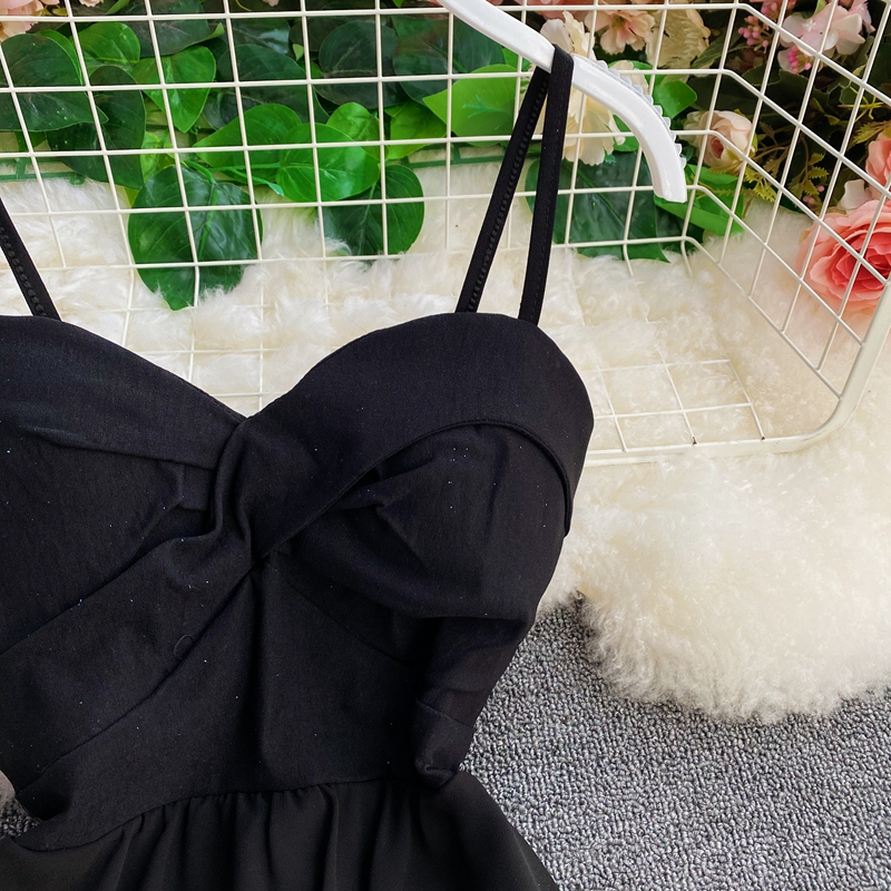 Sexy high low straps summer dress, YM91