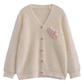 New white sweater cardigan autumn and winter coat YM760