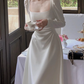 Elegant Red Long Sleeves A Line Party Dress YM1662