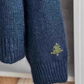 Navy Blue Sweater For Women Winter New Style Lazy Style High-End Beautiful Sweater YM1842