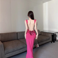 Backless Bowknot Suspender Dress Mermaid Dress  YM1827