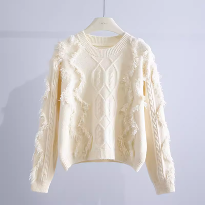 women's  tassel twist sweater YM650