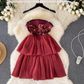 A-line Red Party Short Dress  YM344