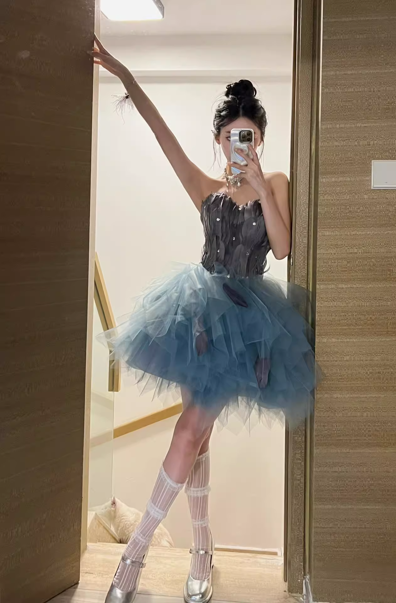 Gorgeous Birthday Short Dress Tulle Strapless Princess Dress YM1661