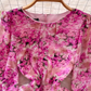 women's floral chiffon dress YM1430