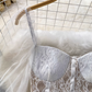 Long-sleeve square neck mesh stitching waist a-line fluffy princess dress summer dress, YM261