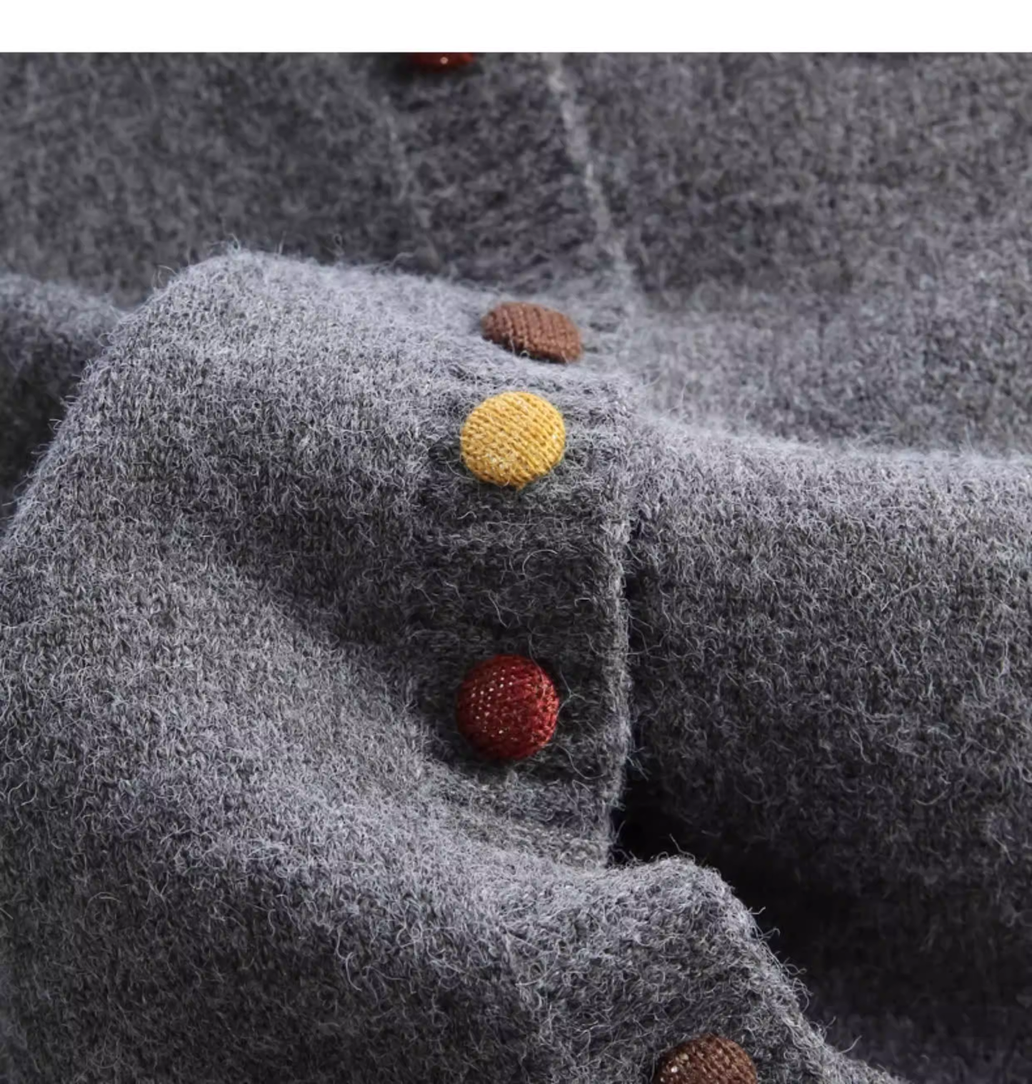 Retro Gray Knitted Vest Sweater YM2448