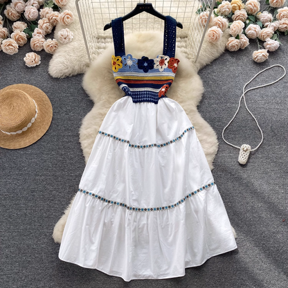 Summer crochet design sense fairy dress YM313