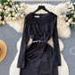 High sense vocation dress long skirt women's pleated long summer dress YM307