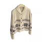 Beautiful And Stylish Jacquard Sweater,Apricot Knitted Jacket, YM1867