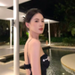 Black suspender dress birthday dress little black dress YM1930