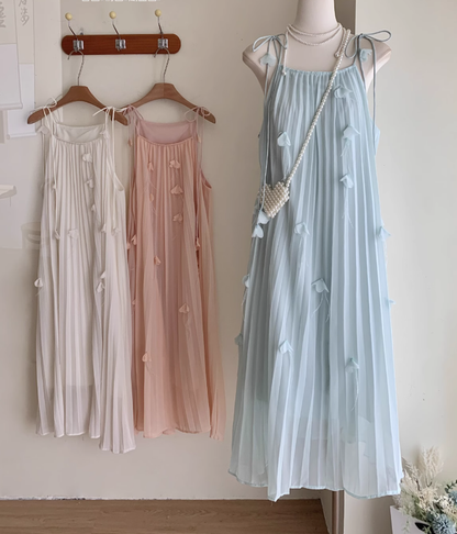 Purple Suspender Dress Floral Holiday Dress YM1782