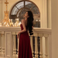A Line Red Party Dress New Retro Prom Dress YM1593