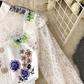 Elegant lace mosaic printed summer dress for women,YM156