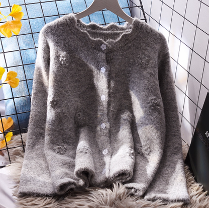 Sweet Sweater Coat For Women New Style Ladies Short Knitted Cardigan YM2381