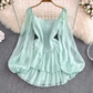 women's square neck chiffon dress,YM191