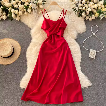 Simple A-line Summer Dress  YM601