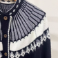 Vintage Jacquard Embroidered Cardigan Sweater YM1866
