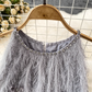 Diamond Halter Neck Three-dimensional Bow A-Line Tassel Short Dress Summer YM299