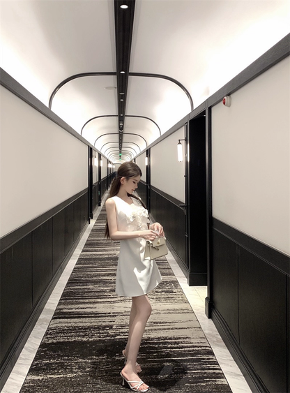 Sexy White A Line Short Birthday Party Dress  YM2181