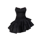 Chic A line black fashion summer short dress ,YM71